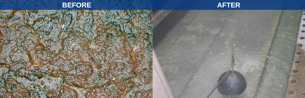 Cooling Tower Inspection Cleaning Layup before and after
