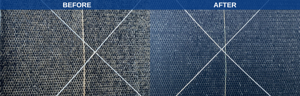 Cooling Tower Inspection Cleaning Layup before and after